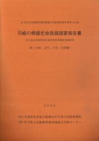 河崎の柵擬定地発掘調査報告書 3冊セット